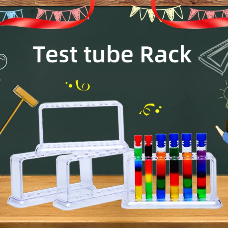 Test Tube Rack Clear Plastic-6 Hole Laboratory Tube Holder Stand Shelf 6pcs for Science Experiments Lab Use 16.7*8*3cm JVLAB
Test Tube Rack Clear Plastic-6 Hole Laboratory Tube Holder Stand Shelf 6pcs for Science Experiments Lab Use 16.7*8*3cm JVLAB