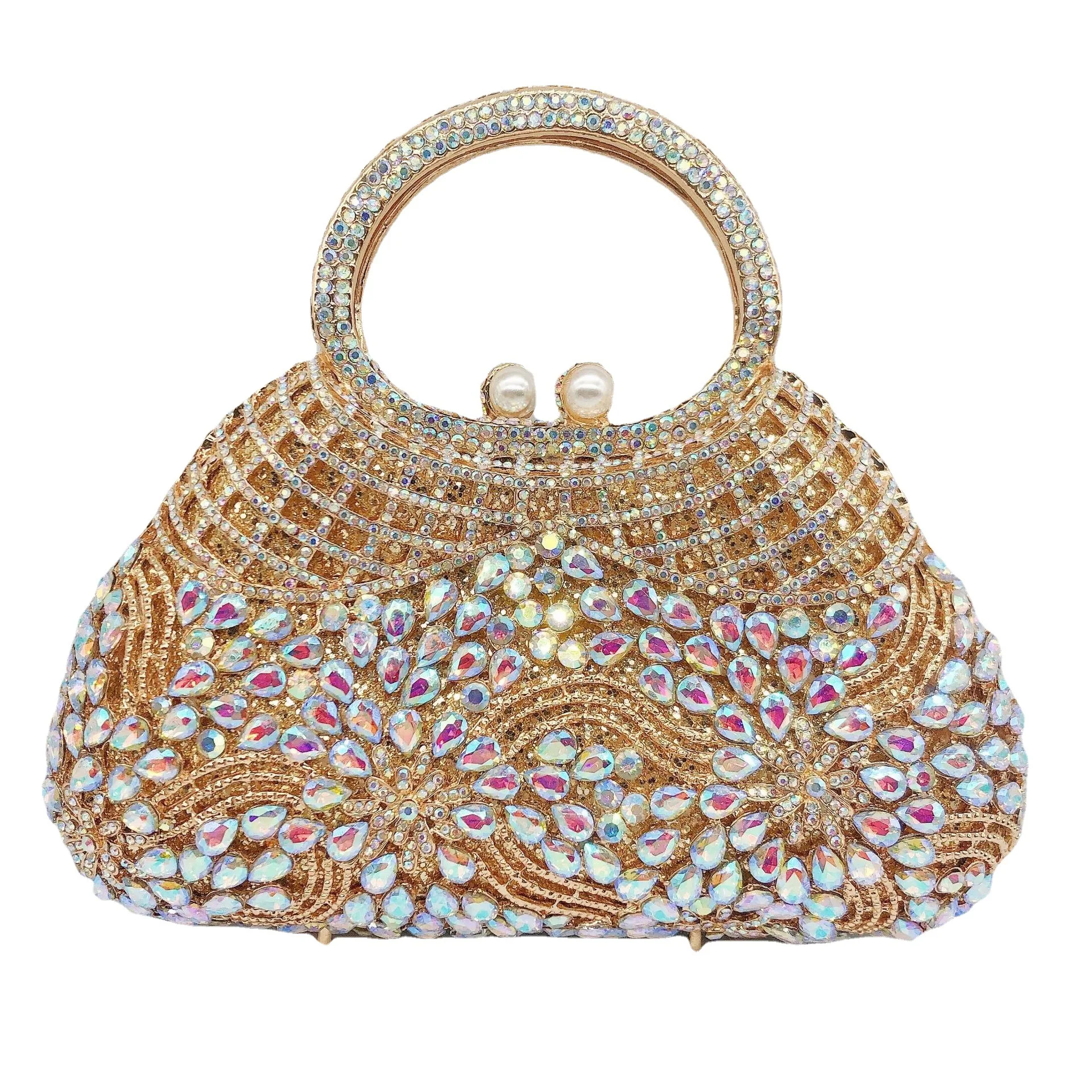 Hand-held Diamond-encrusted Dinner Bag Large Capacity Shoulder Crossbody Hollow Rhinestone Women's Bag Banquet Clutch Handtasche
Hand-held Diamond-encrusted Dinner Bag Large Capacity Shoulder Crossbody Hollow Rhinestone Women's Bag Banquet Clutch Handtasche