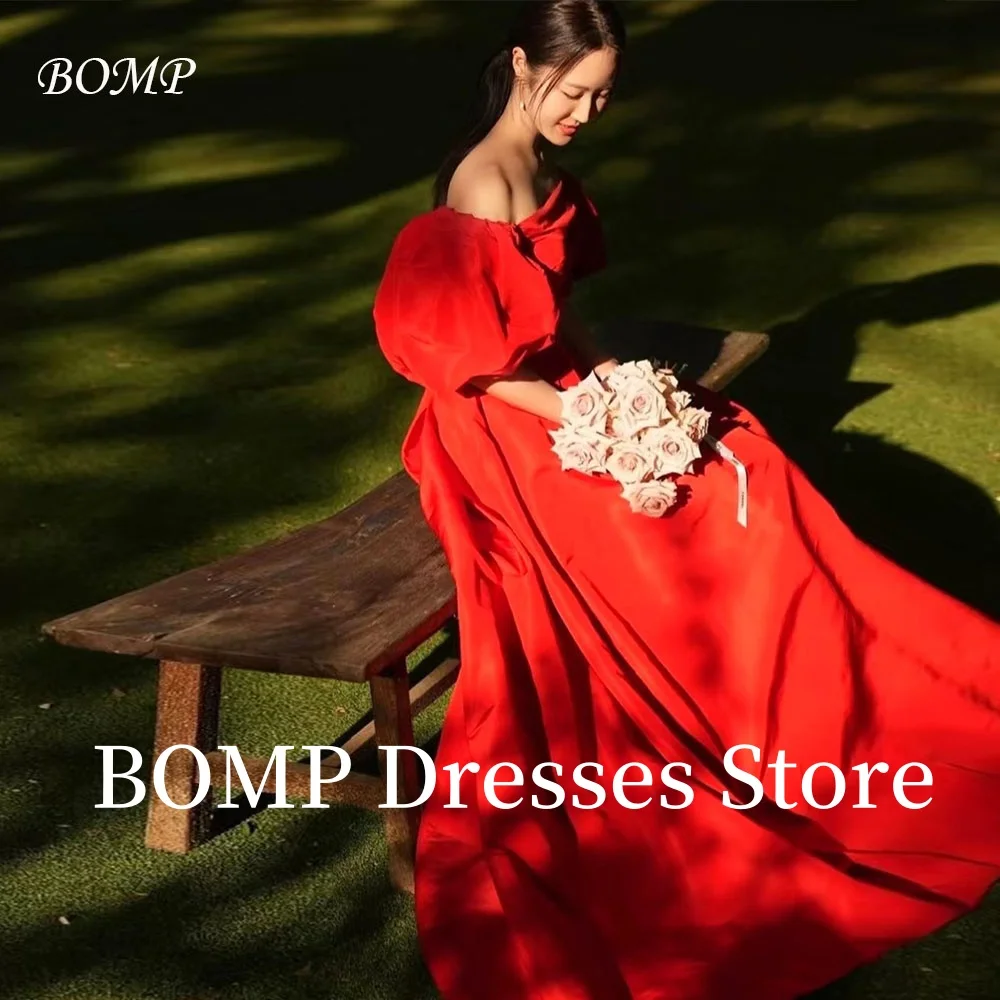 BOMP Elegant Red Weddin Dress A-Line Puff Sleeves Floor Length Sweep Train Bridal Gown Korea Photo Shoot Customized Classic
BOMP Elegant Red Weddin Dress A-Line Puff Sleeves Floor Length Sweep Train Bridal Gown Korea Photo Shoot Customized Classic