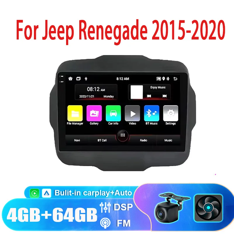 9“ 6+128G Car Radio Carplay For Jeep Renegade 2015-2020 Navigation GPS Android Auto Multimedia Player Stereo No 2din Cam Wifi
9“ 6+128G Car Radio Carplay For Jeep Renegade 2015-2020 Navigation GPS Android Auto Multimedia Player Stereo No 2din Cam Wifi