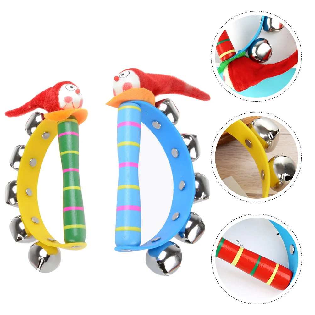 2 Pcs Wooden Rattle Clown Half Round Hand Child Children’s Toys Childrens Kids Bell Baby Handbell Plaything
2 Pcs Wooden Rattle Clown Half Round Hand Child Children’s Toys Childrens Kids Bell Baby Handbell Plaything