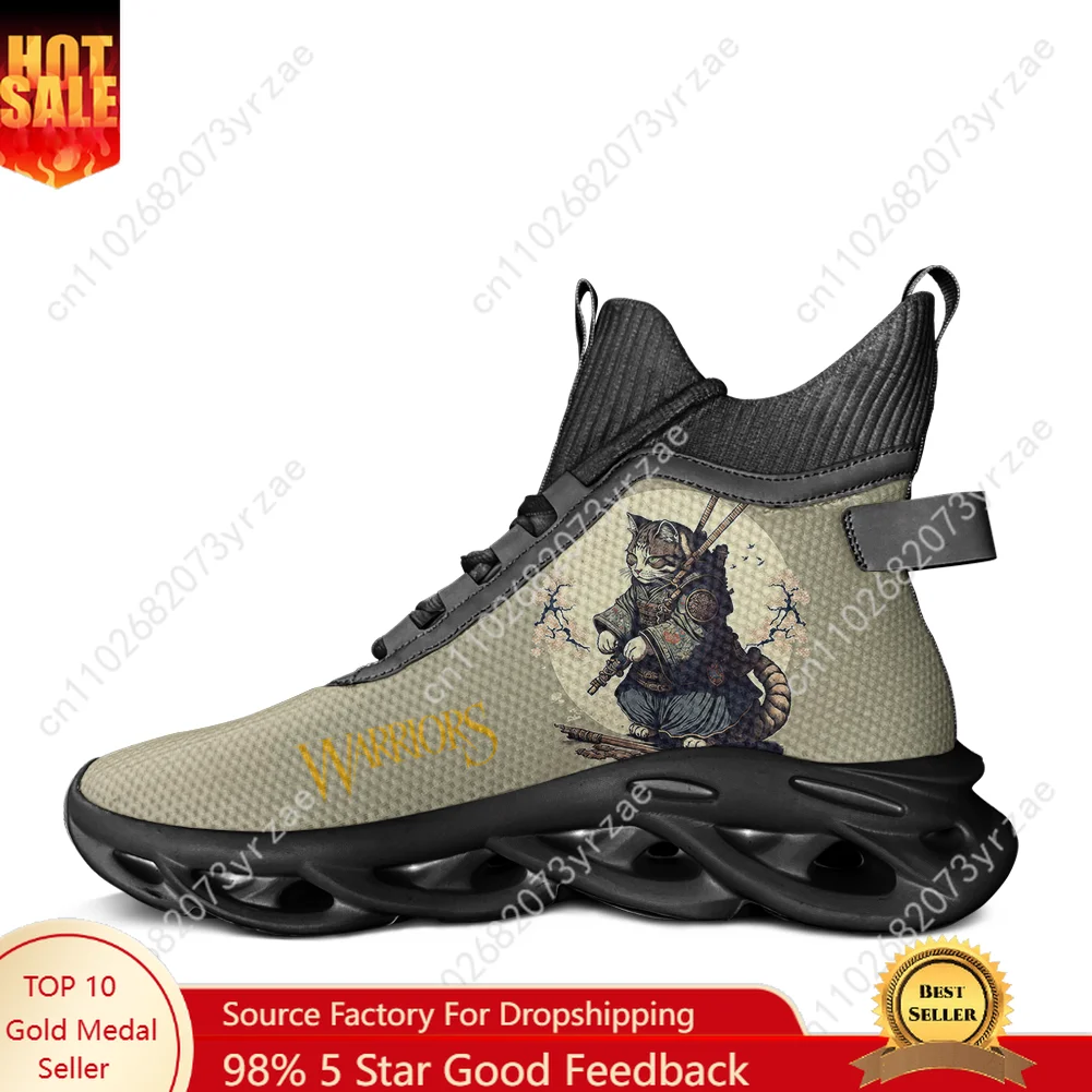 Cat Warrior High Top Flats Sneakers Mens Womens Teenager Sports Shoes High Quality Sneaker Lace Up Mesh Footwear Customize Shoes 
Cat Warrior High Top Flats Sneakers Mens Womens Teenager Sports Shoes High Quality Sneaker Lace Up Mesh Footwear Customize Shoes
