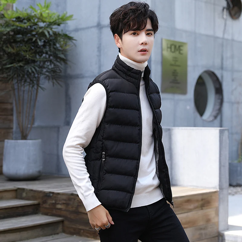 Sleeveless White Duck Down Vest Jackets Thicken Autumn Winter Men Coats Stand Collar Mens Puffer Vests Warm High Quality Jacket
Sleeveless White Duck Down Vest Jackets Thicken Autumn Winter Men Coats Stand Collar Mens Puffer Vests Warm High Quality Jacket
