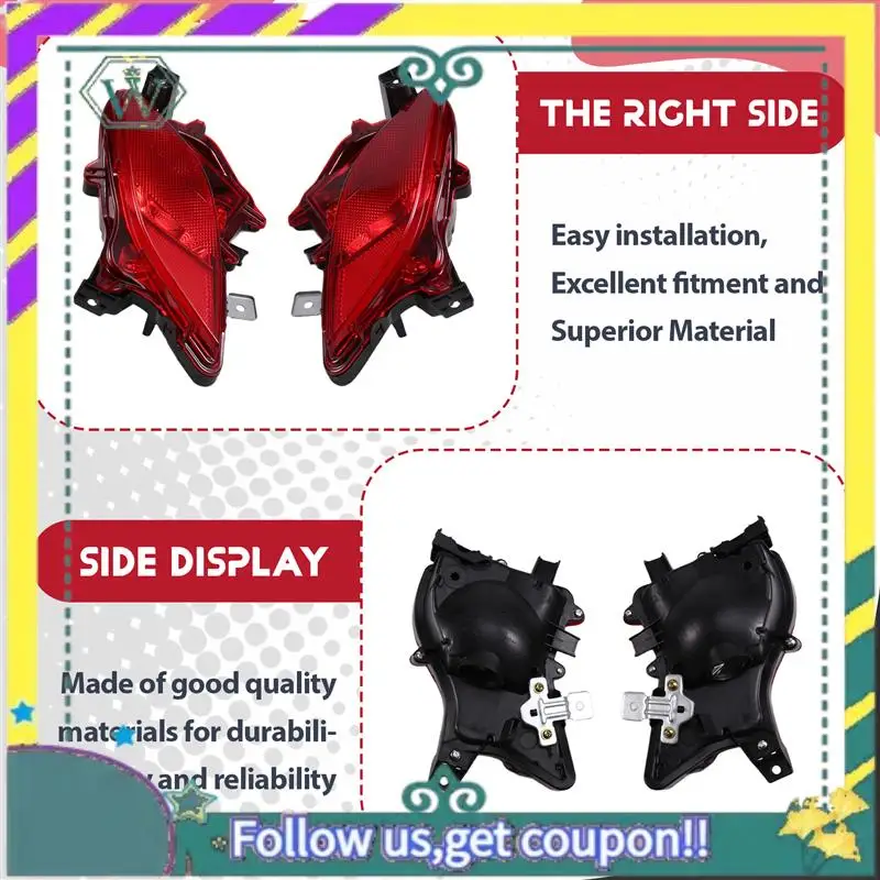 Upgraded Rear Bumper Brake Light Reflector Lamps For Toyota Highlander 2020-2023 81480-0E060 81490-0E060
Upgraded Rear Bumper Brake Light Reflector Lamps For Toyota Highlander 2020-2023 81480-0E060 81490-0E060