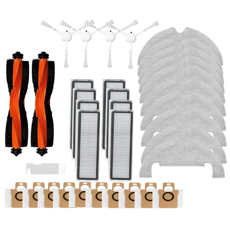 For Xiaomi Robot Vacuum X10 Robot Vacuum Cleaner Parts Main Side Brush Hepa Filter Mop Cloth Dust Bag Replacement Parts
For Xiaomi Robot Vacuum X10 Robot Vacuum Cleaner Parts Main Side Brush Hepa Filter Mop Cloth Dust Bag Replacement Parts