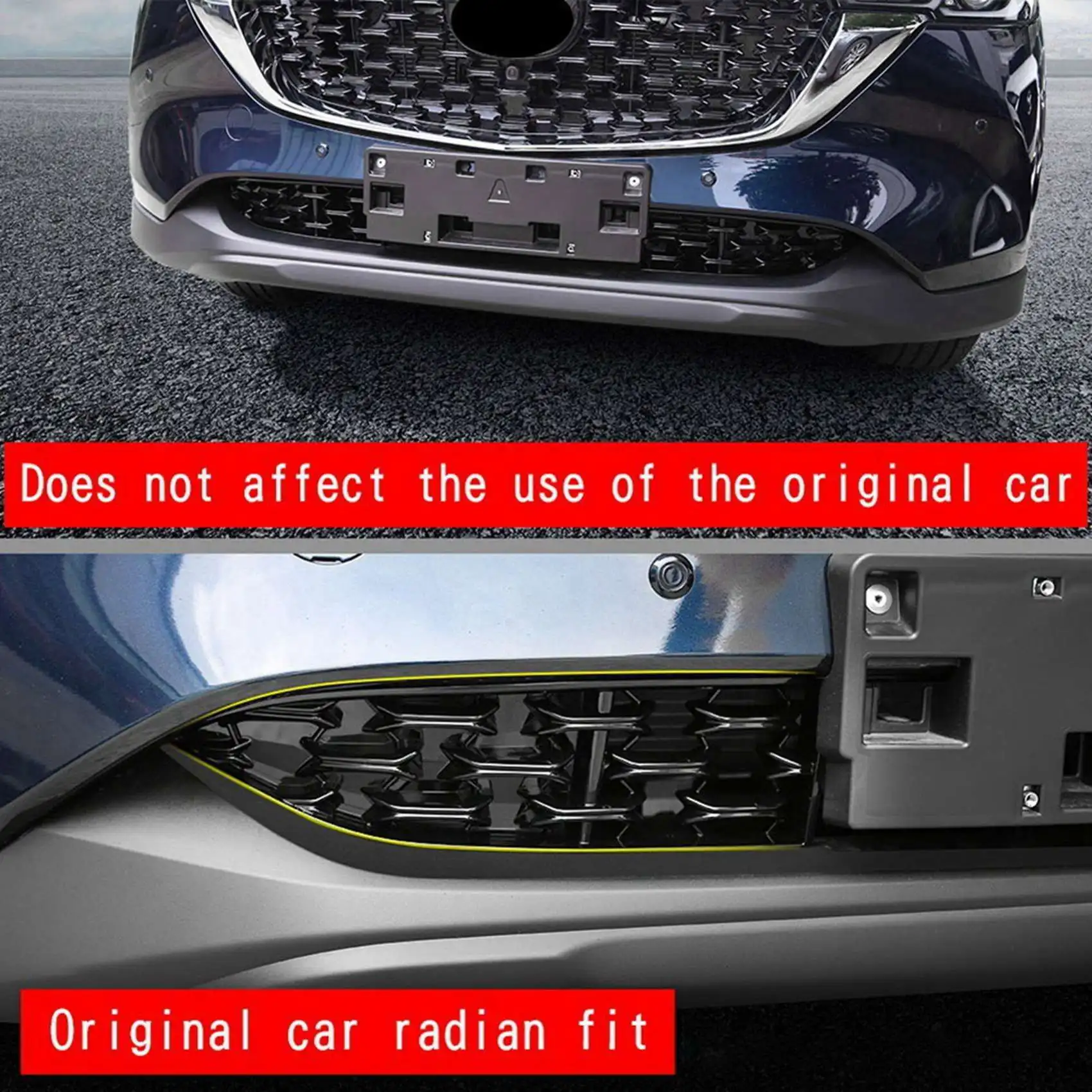 Plain 4X Car Front Lower Bumper Grill Grille Moulding Cover For Mazda CX5 CX-5 2022+ Front Bottom Middle Net Decoration B
Plain 4X Car Front Lower Bumper Grill Grille Moulding Cover For Mazda CX5 CX-5 2022+ Front Bottom Middle Net Decoration B