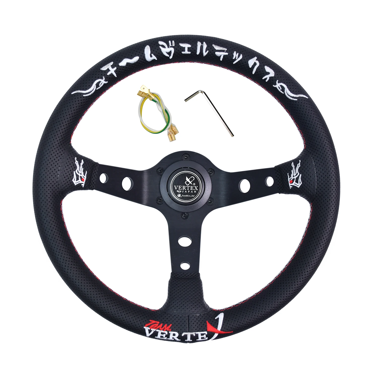 Vertex 13Inch Sim Racing Steering Wheel Leather Aluminum Alloy Embroidery Car Drift modified Auto parts Universal Steering Wheel
Vertex 13Inch Sim Racing Steering Wheel Leather Aluminum Alloy Embroidery Car Drift modified Auto parts Universal Steering Wheel