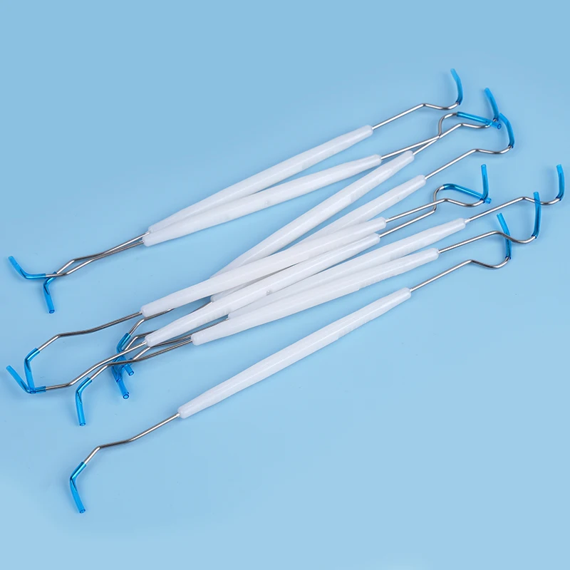 5/10pcs Dental Tool Double Hook Tooth Explorer Probe Stainless Steel Teeth Clean Hygiene Explorer Probe Hook
5/10pcs Dental Tool Double Hook Tooth Explorer Probe Stainless Steel Teeth Clean Hygiene Explorer Probe Hook