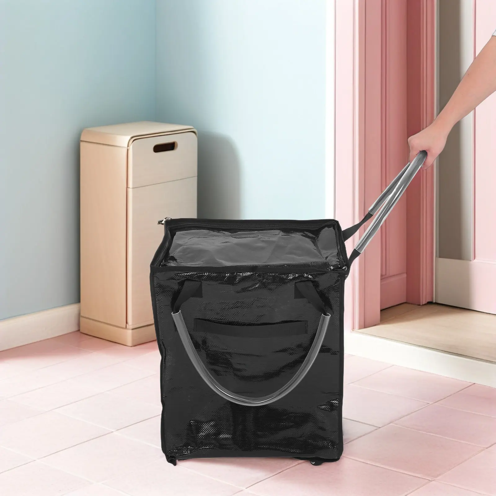 Водонепроницаемая складная тележка для покупок с колесами, грузоподъемность 66 фунтов, многоразовая сумка-тележка для рынка, путешествий, переездов и хранения
Водонепроницаемая складная тележка для покупок с колесами, грузоподъемность 66 фунтов, многоразовая сумка-тележка для рынка, путешествий, переездов и хранения