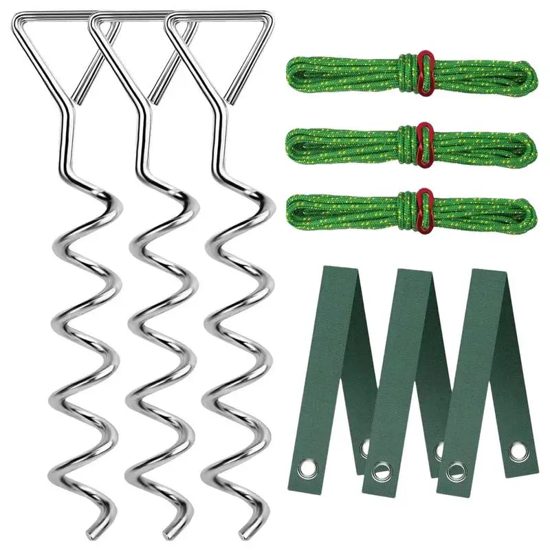 Tree Support Kit Windproof Metal Tree Straightening Stakes Weather-Resistant Tree Stakes Spiral Plant Support Stakes For Tent
Tree Support Kit Windproof Metal Tree Straightening Stakes Weather-Resistant Tree Stakes Spiral Plant Support Stakes For Tent