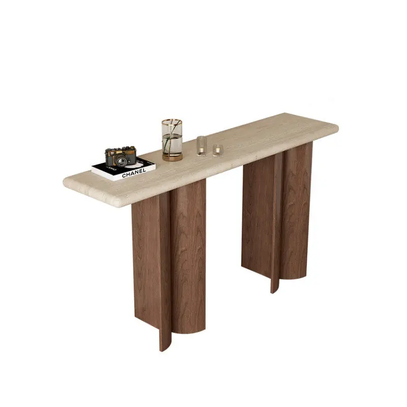 Medieval wabi-sabi wind travertine entrance table, art entrance platform against the wall
Medieval wabi-sabi wind travertine entrance table, art entrance platform against the wall