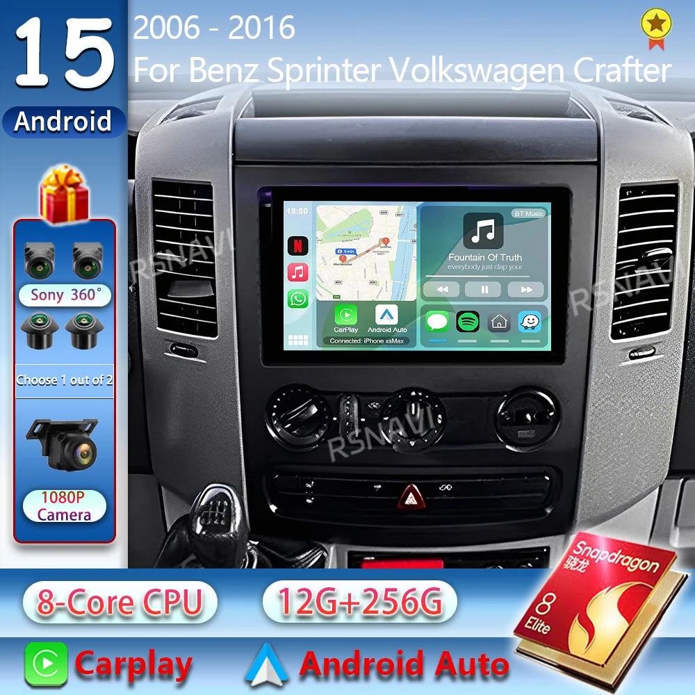 Android 15 For Benz Sprinter Volkswagen Crafter 2006 - 2016 2K QLED Android Car Radio Multimedia Video Player GPS Stereo CarPlay
Android 15 For Benz Sprinter Volkswagen Crafter 2006 - 2016 2K QLED Android Car Radio Multimedia Video Player GPS Stereo CarPlay