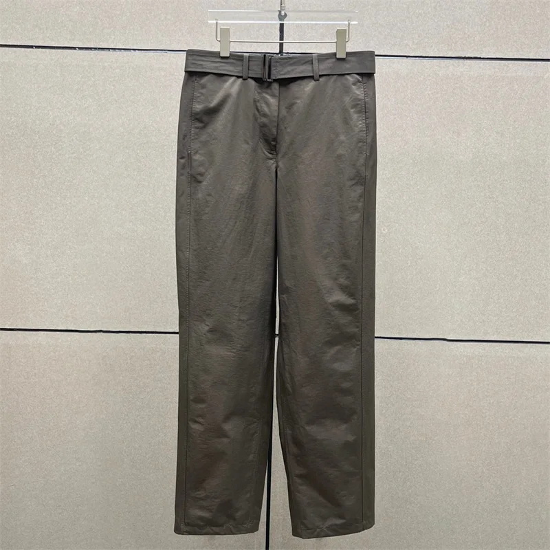 Women's pants New high waisted slim fit straight leg pants for summer 2025 Belt decoration casual pants Cotton blend trousers
Women's pants New high waisted slim fit straight leg pants for summer 2025 Belt decoration casual pants Cotton blend trousers