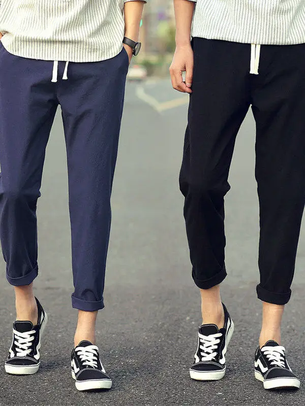 Men's Slim Fit Cotton Linen Pants Korean Sle Casual Trousers Eight Points Seven Points Nine Points Loose Fit Summer orts
Men's Slim Fit Cotton Linen Pants Korean Sle Casual Trousers Eight Points Seven Points Nine Points Loose Fit Summer orts
