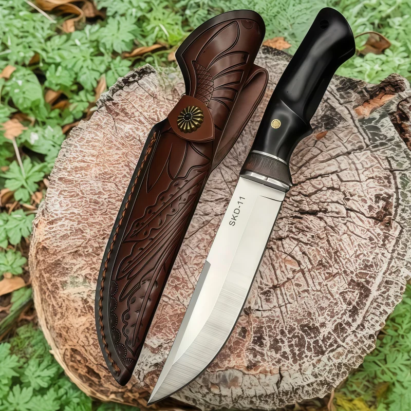 SKD-11 Drop Point Blade Ebony Handle Tactical Hunting Knife Military Utility Tool Outdoor Camping EDC Survival Self defense
SKD-11 Drop Point Blade Ebony Handle Tactical Hunting Knife Military Utility Tool Outdoor Camping EDC Survival Self defense