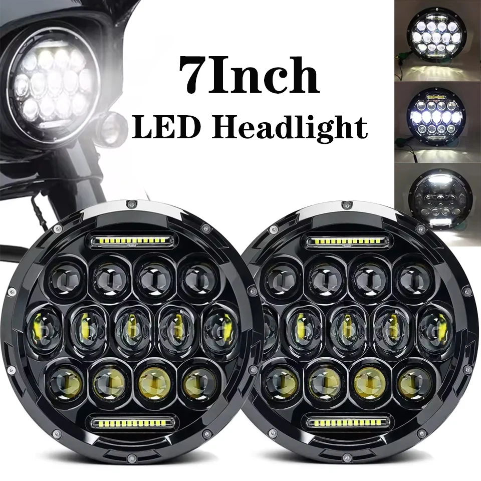 7-дюймовая круглая светодиодная фара белого цвета DRL LED H4 Фара Hi/Low Turn Signal для городского 4X4 Samurai Jeep Wrangler Off Road Motorcycle
7-дюймовая круглая светодиодная фара белого цвета DRL LED H4 Фара Hi/Low Turn Signal для городского 4X4 Samurai Jeep Wrangler Off Road Motorcycle