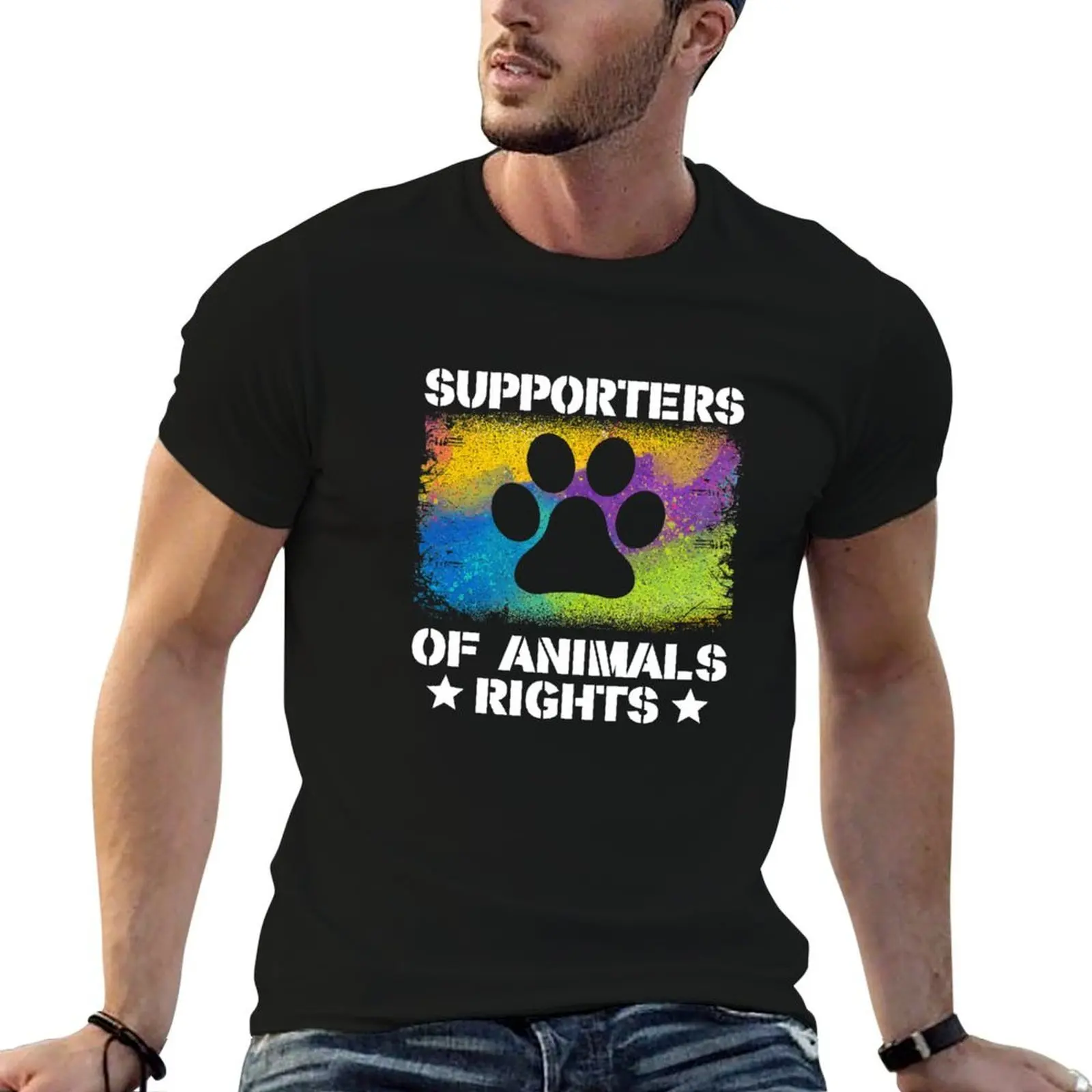Supporters Of Animals Rights T-Shirt man t shirts cotton man graphic t shirt T-Shirt
Supporters Of Animals Rights T-Shirt man t shirts cotton man graphic t shirt T-Shirt