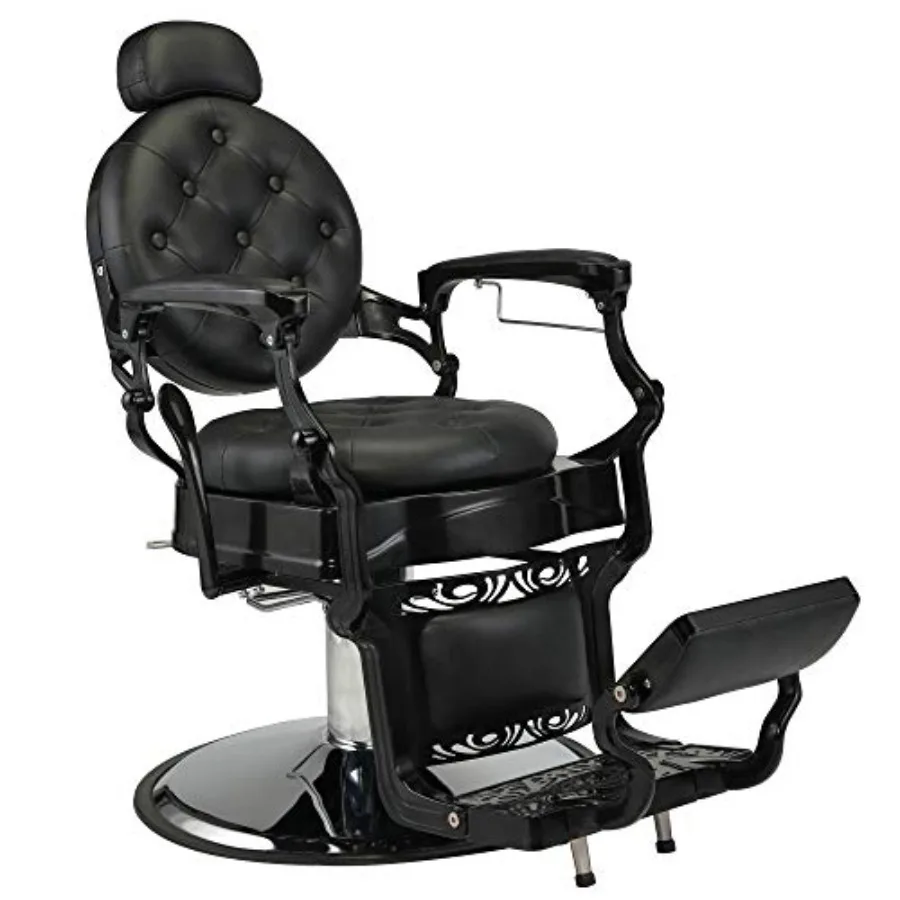 Vintage Barbershop Chair, Heavy Duty Metal Professional Salon Chair Supports up to 440lbs with 135º Recline and Hydraulic Lift,
Vintage Barbershop Chair, Heavy Duty Metal Professional Salon Chair Supports up to 440lbs with 135º Recline and Hydraulic Lift,