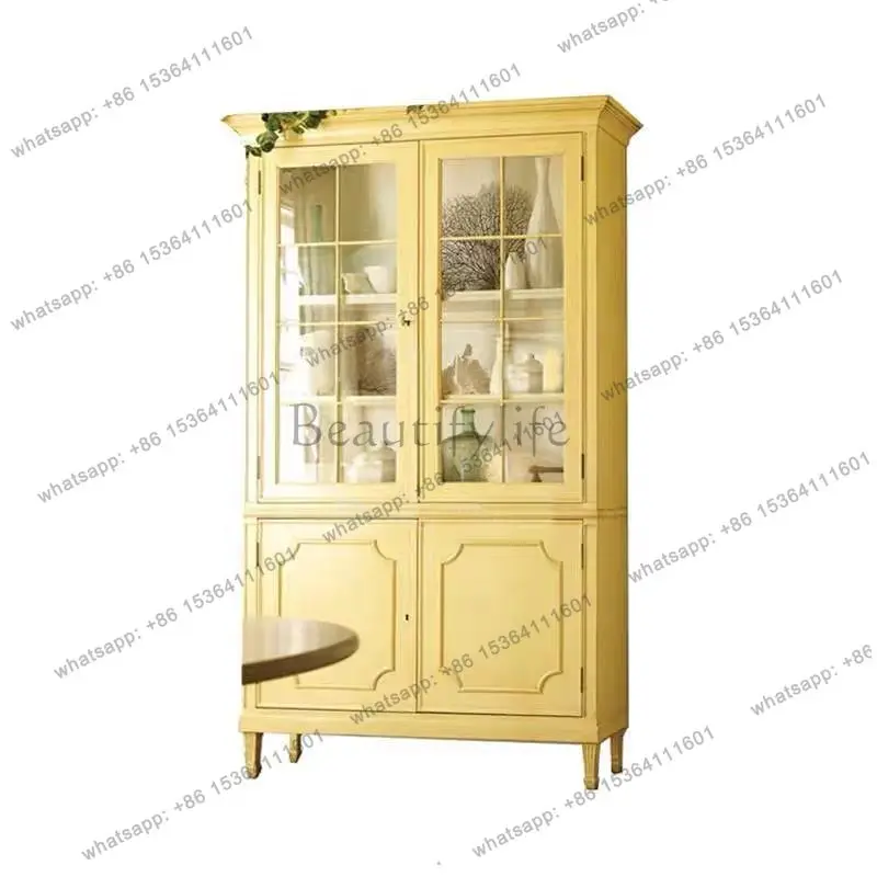 zj.American rural light luxury wine cabinet French simple old wall storage decoration double door glass
zj.American rural light luxury wine cabinet French simple old wall storage decoration double door glass