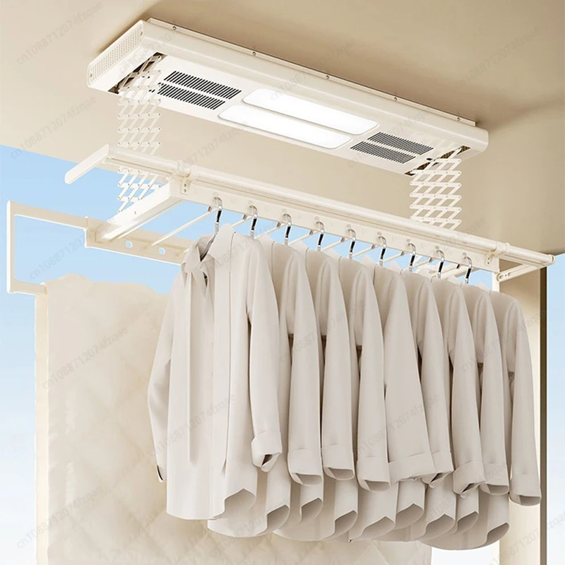 Smart Electric Folding Clothes Drying Rack with Remote Control, Retractable, Lighting, Space-Saving for Balcony and Home Use
Smart Electric Folding Clothes Drying Rack with Remote Control, Retractable, Lighting, Space-Saving for Balcony and Home Use