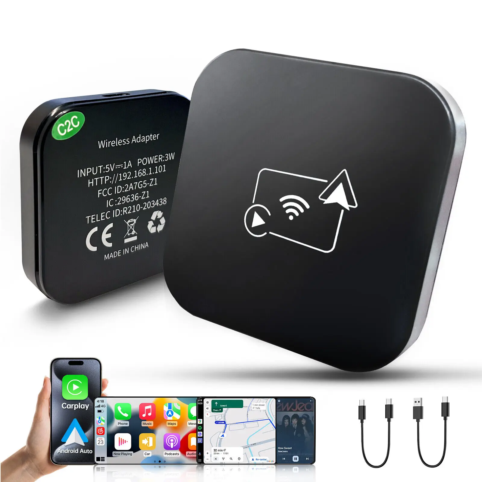 Wireless CarPlay Magic AI box Android Auto Adapter Plug*Play For Car model 2016+
Wireless CarPlay Magic AI box Android Auto Adapter Plug*Play For Car model 2016+
