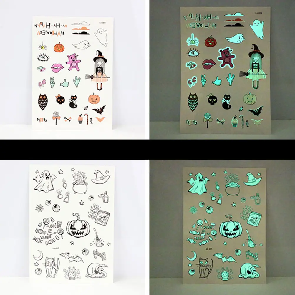 4 PCS Festive Decorations Halloween Body Stickers Face Adhesive Tattoos for
4 PCS Festive Decorations Halloween Body Stickers Face Adhesive Tattoos for