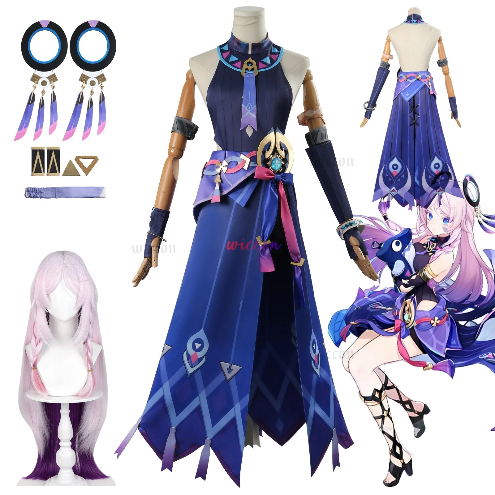 Genshin Impact Citlali Cosplay Full Set Outfis Role Playing Suit Citlali Cosplay Costume Citlali Cosplay Wig Headwear Shoes Prop
Genshin Impact Citlali Cosplay Full Set Outfis Role Playing Suit Citlali Cosplay Costume Citlali Cosplay Wig Headwear Shoes Prop
