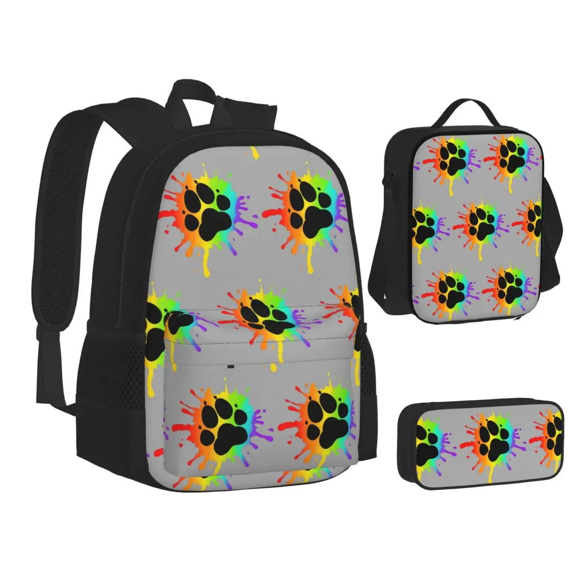 Pup Paw Dark Print Backpacks Students Bookbag School Bags Kids Rucksack Lunch Bag Pen Bag Three-Piece Set
Pup Paw Dark Print Backpacks Students Bookbag School Bags Kids Rucksack Lunch Bag Pen Bag Three-Piece Set