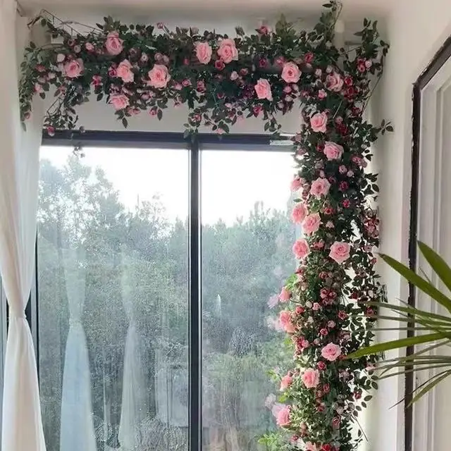 Artificial Grass Rose Vine Strips For Wall Decoration Pipe Obstruction Wall Hanging Swing Wrapping Photography
Artificial Grass Rose Vine Strips For Wall Decoration Pipe Obstruction Wall Hanging Swing Wrapping Photography
