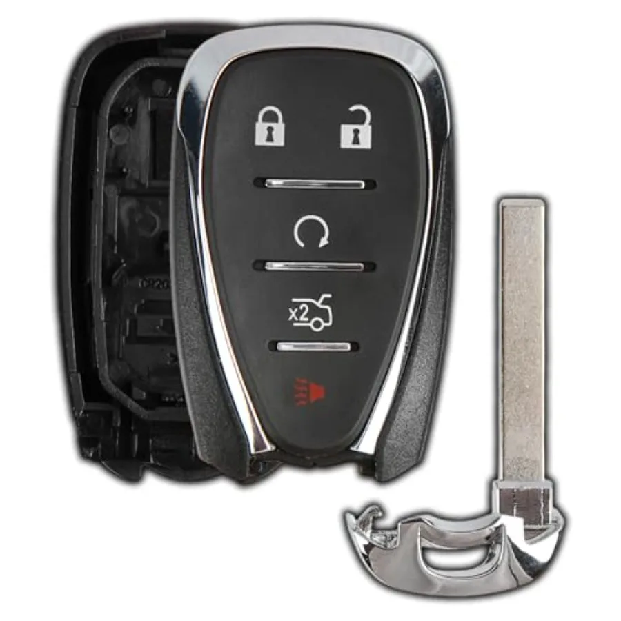 Key Fob Cover Case Replacement for 2016 2017 2018 2019 2020 Chevrolet Chevy Camaro Cruze Malibu Sonic Remote Shell, 5-Button HY
Key Fob Cover Case Replacement for 2016 2017 2018 2019 2020 Chevrolet Chevy Camaro Cruze Malibu Sonic Remote Shell, 5-Button HY