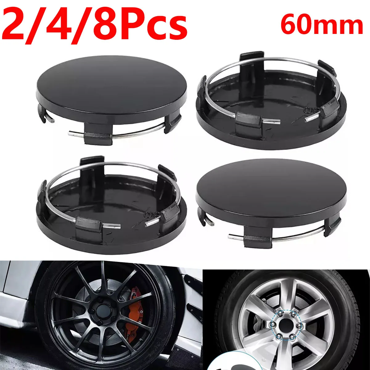 2/4/8Pcs Black 60mm Car Wheel Center Caps Hub Tyre Rim Hub ABS Chrome Cap Cover Universal
2/4/8Pcs Black 60mm Car Wheel Center Caps Hub Tyre Rim Hub ABS Chrome Cap Cover Universal
