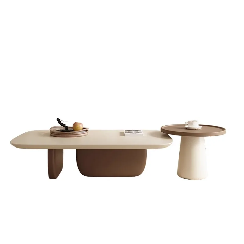 Cream style coffee table living room household Italian minimalist Japanese oval coffee table combination
Cream style coffee table living room household Italian minimalist Japanese oval coffee table combination