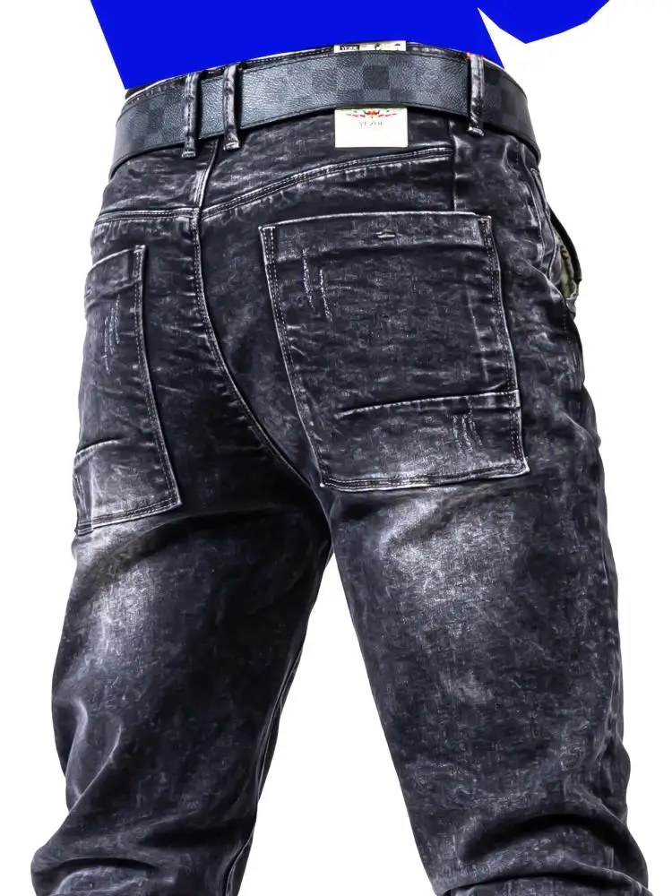 Мужские джинсы Yezoe прямого кроя, облегающие, эластичные, молодежные, модные, длинные брюки из хлопкового стрейч-денима, средняя посадка
Мужские джинсы Yezoe прямого кроя, облегающие, эластичные, молодежные, модные, длинные брюки из хлопкового стрейч-денима, средняя посадка