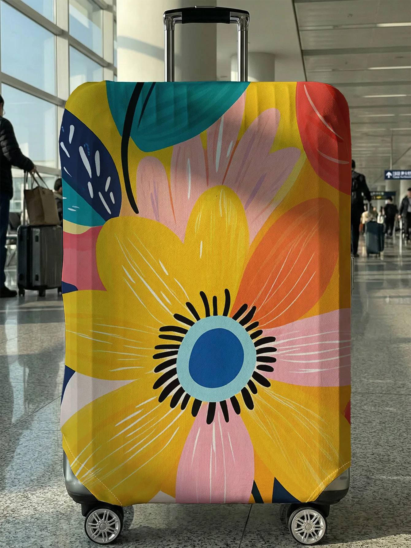 Colorful Large Flower Art Print Luggage Cover, Suitable for 18-32 Inch Luggage Cover, Luggage Handle Glove, Travel Accessories
Colorful Large Flower Art Print Luggage Cover, Suitable for 18-32 Inch Luggage Cover, Luggage Handle Glove, Travel Accessories