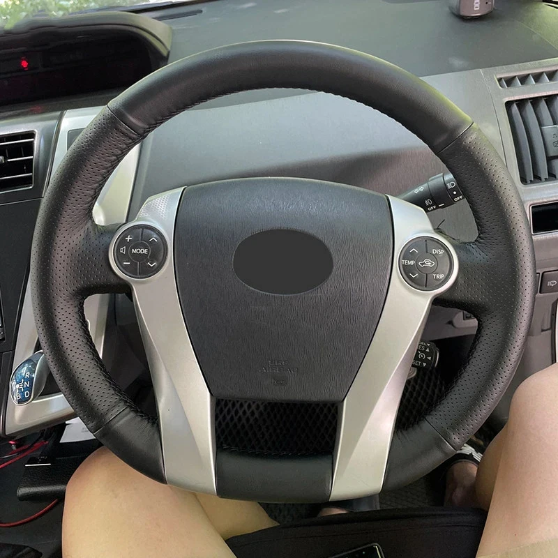 Braids on Steering Wheel For Toyota Prius 30 XW30 2009-2015 Prius C US 2012-2017 Car Steering Wheel Hand-stitched Leather Cover
Braids on Steering Wheel For Toyota Prius 30 XW30 2009-2015 Prius C US 2012-2017 Car Steering Wheel Hand-stitched Leather Cover