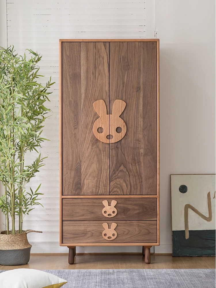 All solid wood, Nordic children's wardrobe, black walnut, cherry wood, small wardrobe, environmentally friendly children's room
All solid wood, Nordic children's wardrobe, black walnut, cherry wood, small wardrobe, environmentally friendly children's room