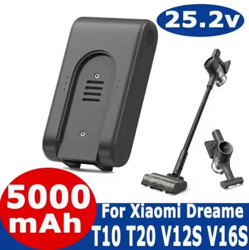 New Original T20 T10 V12S V16S Vacuum Cleaner Battery for Xiaomi Dreame Vacuum Cleaner Replacement Lithium Battery 5000mAh 
New Original T20 T10 V12S V16S Vacuum Cleaner Battery for Xiaomi Dreame Vacuum Cleaner Replacement Lithium Battery 5000mAh