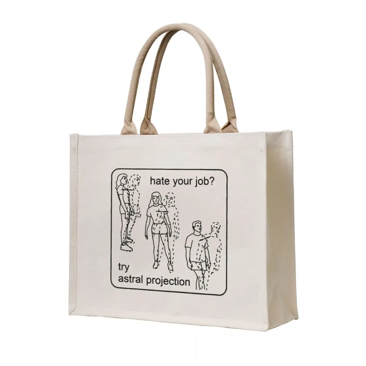 Hate Your Job Try Astral Projection Tote Bag Women's beach bags Shopper handbag bags for women
Hate Your Job Try Astral Projection Tote Bag Women's beach bags Shopper handbag bags for women
