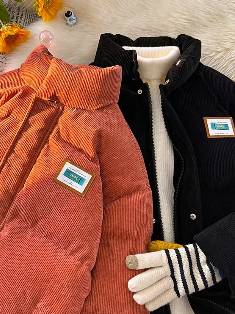 Men's Thiened Corduroy down Jaet Autumn Winter Sle Faionable Cotton Coat Warm Long Sve Zipper Closure Color
Men's Thiened Corduroy down Jaet Autumn Winter Sle Faionable Cotton Coat Warm Long Sve Zipper Closure Color