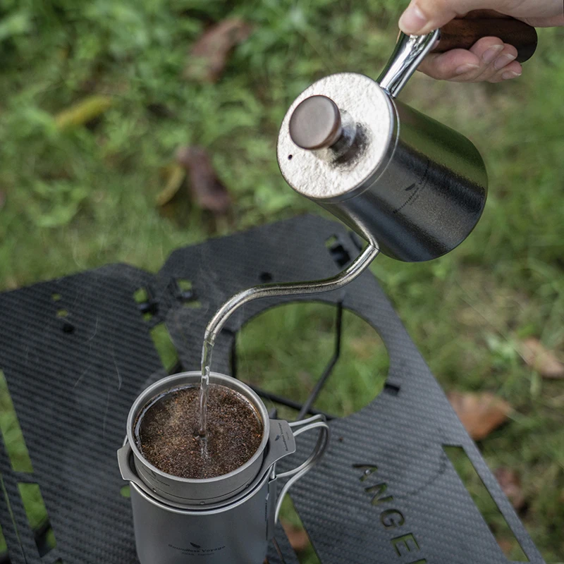 Boundless Voyage 300 мл Титановый чайник для кофе, чайник для домашнего офиса, кемпинга, пешего туризма - легкий кофейник
Boundless Voyage 300 мл Титановый чайник для кофе, чайник для домашнего офиса, кемпинга, пешего туризма - легкий кофейник