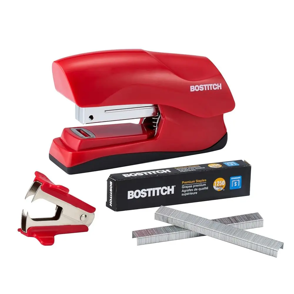 Heavy Duty 40-Sheet Stapler with 1250 Staples and Remover, Jam-Free for School and Office Use, Red
Heavy Duty 40-Sheet Stapler with 1250 Staples and Remover, Jam-Free for School and Office Use, Red