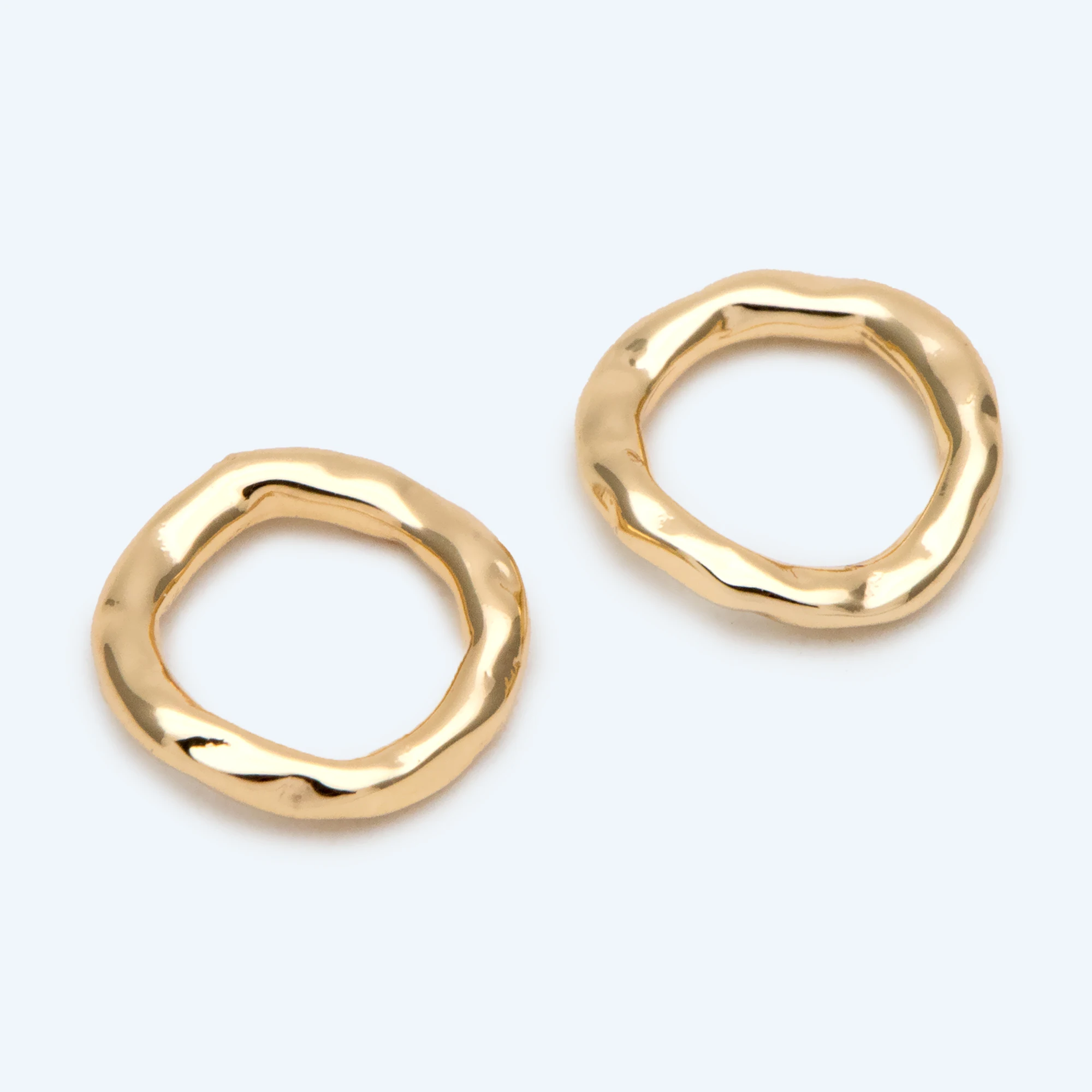 10pcs Gold Irregular Ring Charms, 18K Gold Plated Brass Ring, Geometric Hoop Circle Pendants (GB-2750)
10pcs Gold Irregular Ring Charms, 18K Gold Plated Brass Ring, Geometric Hoop Circle Pendants (GB-2750)