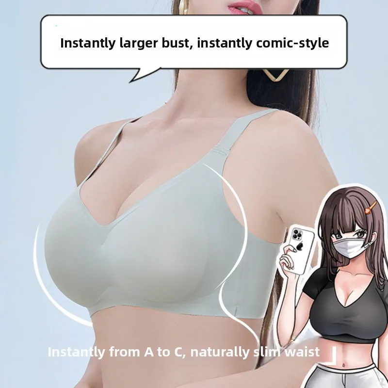 Ear Cup Expanding Type Bra Underwear Women's Small Chest Push up Gathered Look Big Cartoon Chest Thickened Bra
Ear Cup Expanding Type Bra Underwear Women's Small Chest Push up Gathered Look Big Cartoon Chest Thickened Bra