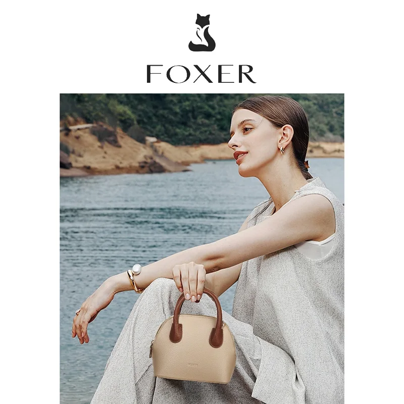 FOXER Women's Vegan Shell Shoulder Bag Female Casual Luxury Microfiber Leather Small Handbag Lady Fashion Dating Crossbody Bag
FOXER Women's Vegan Shell Shoulder Bag Female Casual Luxury Microfiber Leather Small Handbag Lady Fashion Dating Crossbody Bag