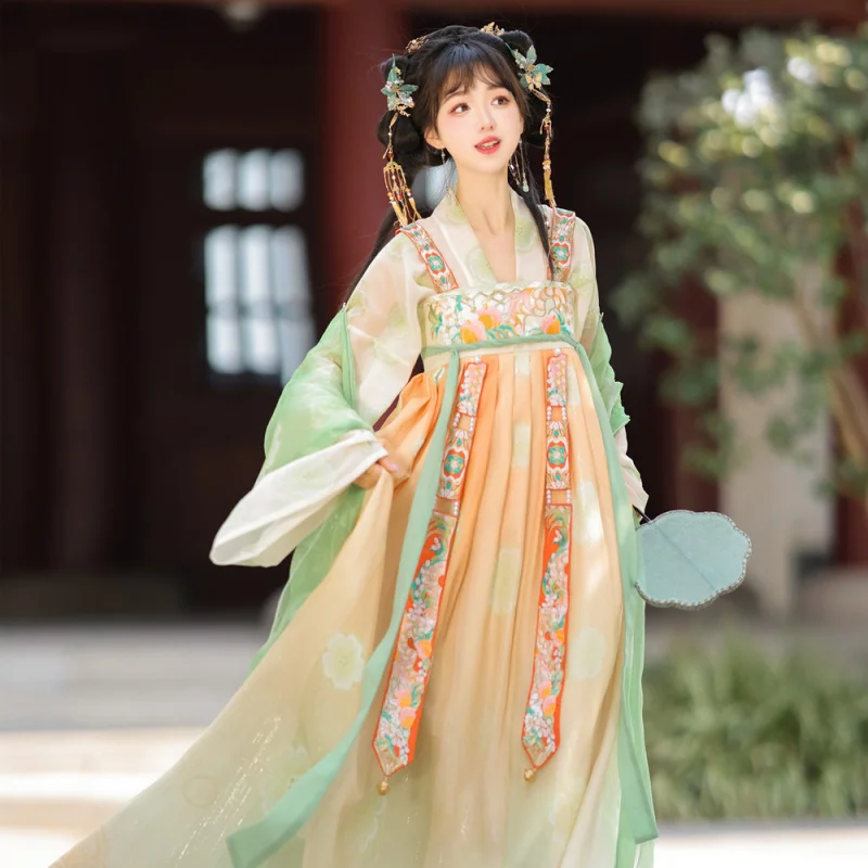 Embroidered Tang Dynasty Hanfu Qi Xiong Ru Qun Set Women Daily Wear Guofeng Chinese Outfit New Arrival Qing Huan Du
Embroidered Tang Dynasty Hanfu Qi Xiong Ru Qun Set Women Daily Wear Guofeng Chinese Outfit New Arrival Qing Huan Du