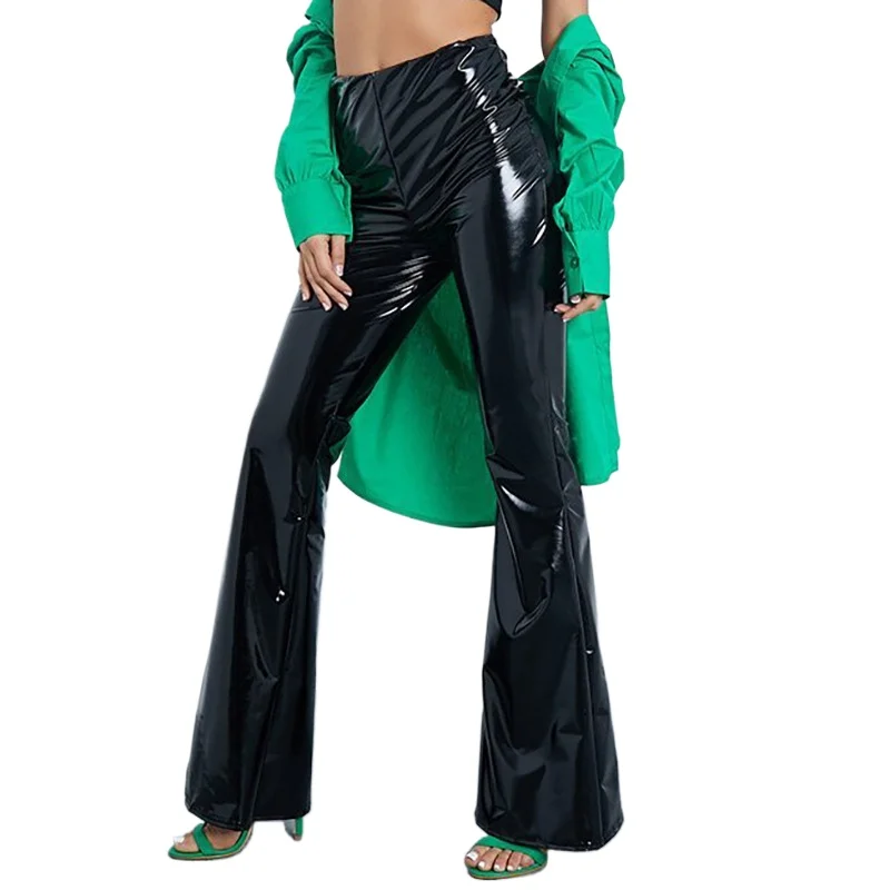 New Pu Leather Pants for Women Locomotive Mid Waist Loose Female Long Trousers Autumn Casual Black Red Ladies High Street Bottom
New Pu Leather Pants for Women Locomotive Mid Waist Loose Female Long Trousers Autumn Casual Black Red Ladies High Street Bottom