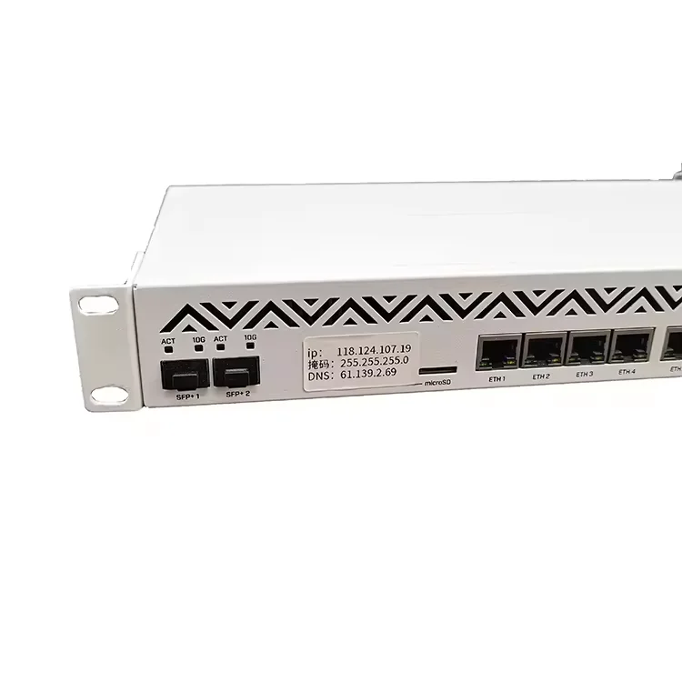 Оригинальный Новый 36-ядерный CPU Cloud core Router CCR1036-8G-2S + EM mirkotik router
Оригинальный Новый 36-ядерный CPU Cloud core Router CCR1036-8G-2S + EM mirkotik router