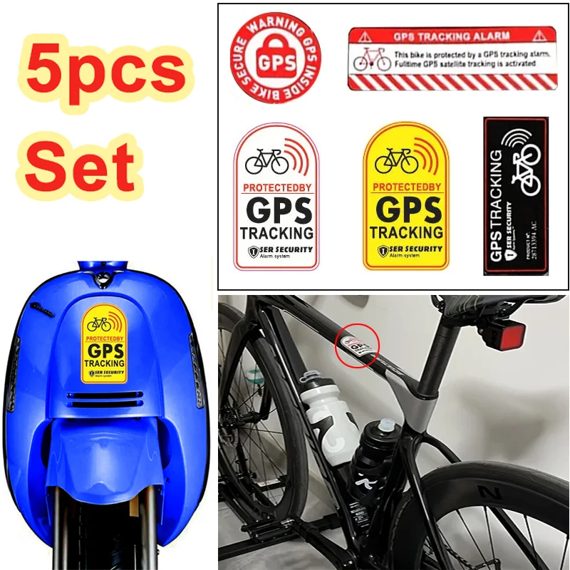 GPS Tracking Alarm Sticker MTB Road Bike Scooter Motorcycle Anti-Theft Decal Warning Reflective Paster For Bicycle Accessories
GPS Tracking Alarm Sticker MTB Road Bike Scooter Motorcycle Anti-Theft Decal Warning Reflective Paster For Bicycle Accessories