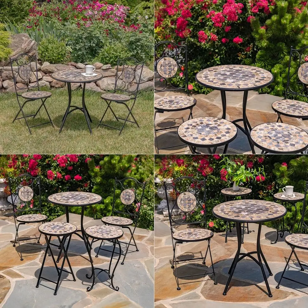 5 Piece Outdoor Dining Set with Builtin Ice Bucket, Outdoor Furniture Set, Patio Table and Rocking Chairs for Garden, Lawn, Bac
5 Piece Outdoor Dining Set with Builtin Ice Bucket, Outdoor Furniture Set, Patio Table and Rocking Chairs for Garden, Lawn, Bac