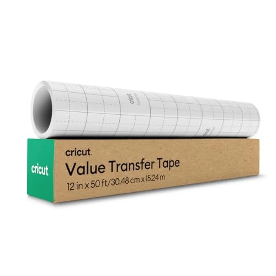 Value Transfer Tape 12in x 50ft Roll - Easy Transfers for Vinyl Projects - Compatible with Maker and Explore Machines
Value Transfer Tape 12in x 50ft Roll - Easy Transfers for Vinyl Projects - Compatible with Maker and Explore Machines